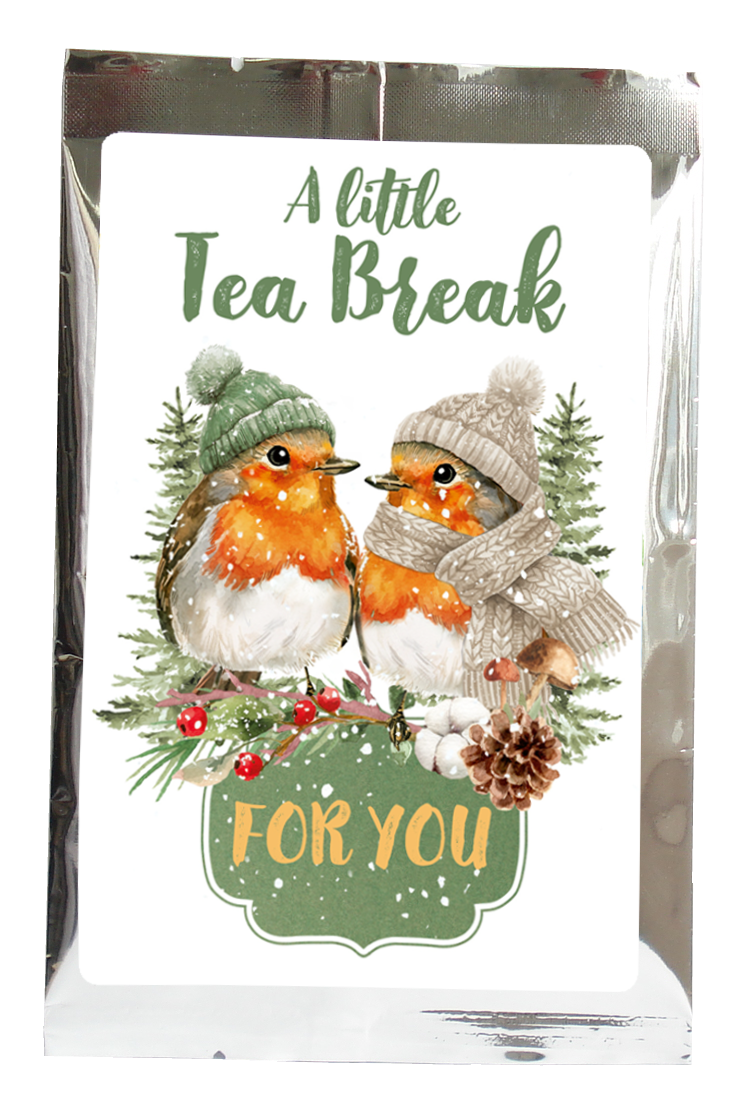 cute robins  | a little tea break for you