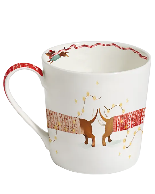 small dandy mug, merry dachshunds