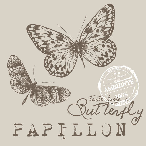 napkin 'papillon sand'