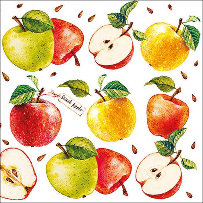 napkin 'apple love'