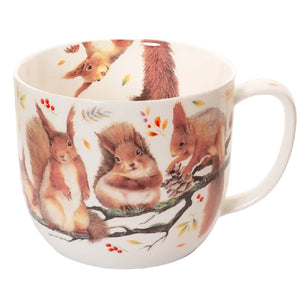 jumbo mug, the squirrells on a tree