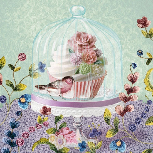 napkin 'cupcake'