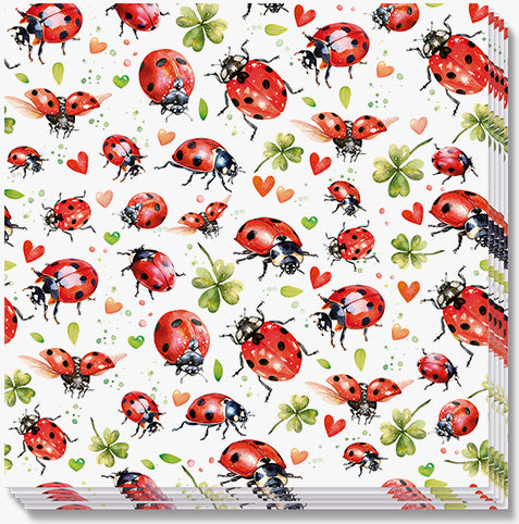 napkin 'ladybug flight'