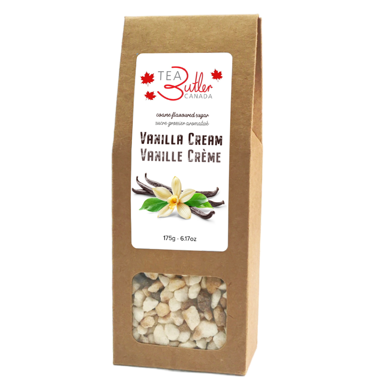 coarse vanilla cream sugar for tea & coffee, 175g
