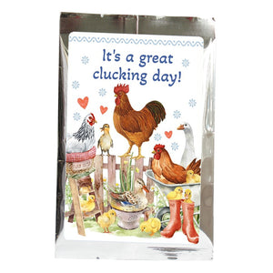 happy chicken, it's a great clucking day