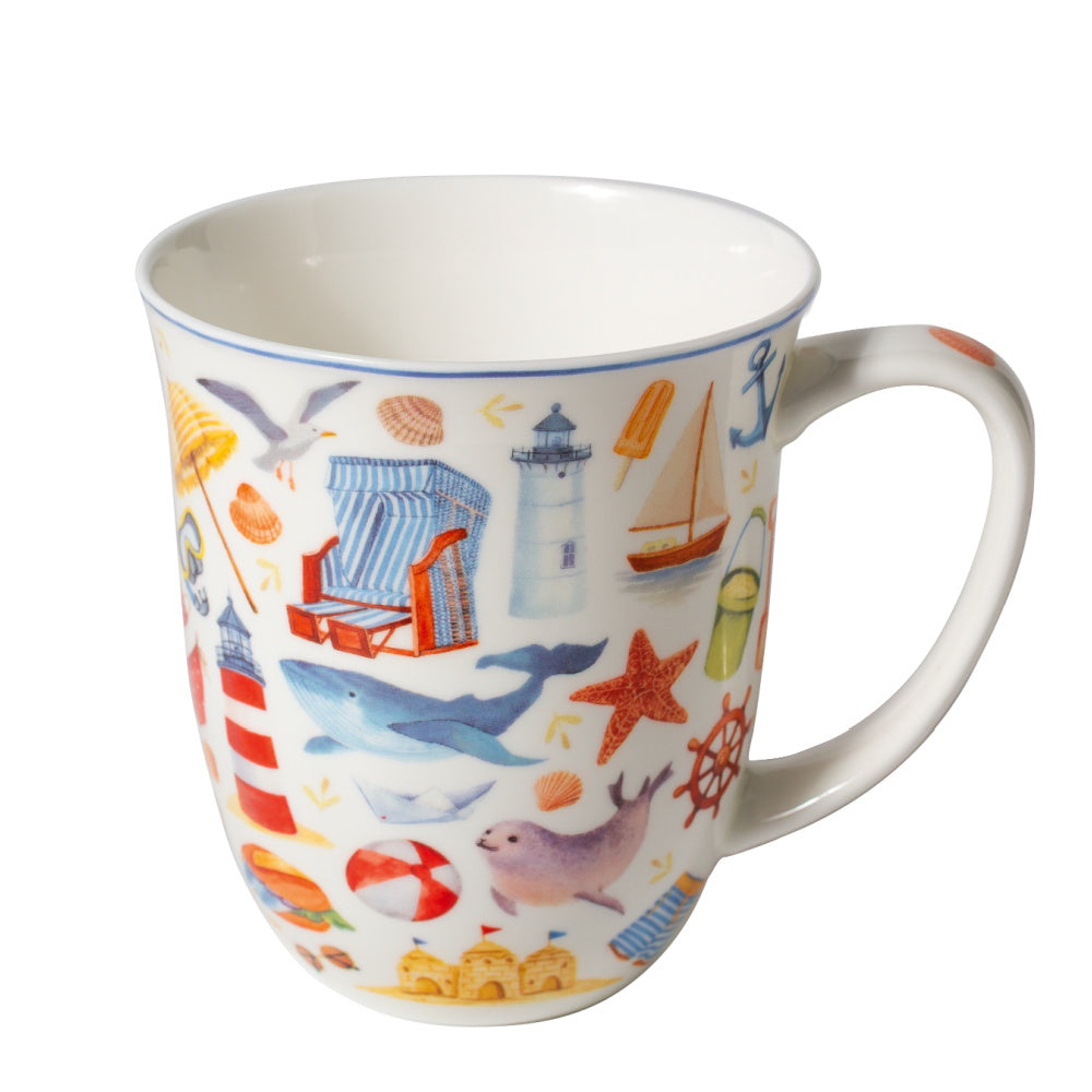 big mug, day at the beach