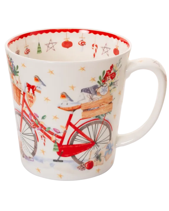 mug dandy, winter bicycle