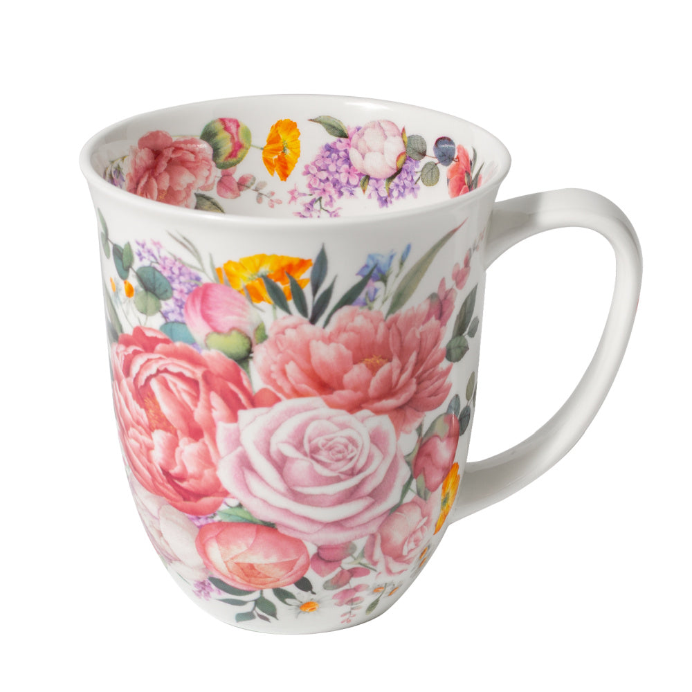 big mug, peonies