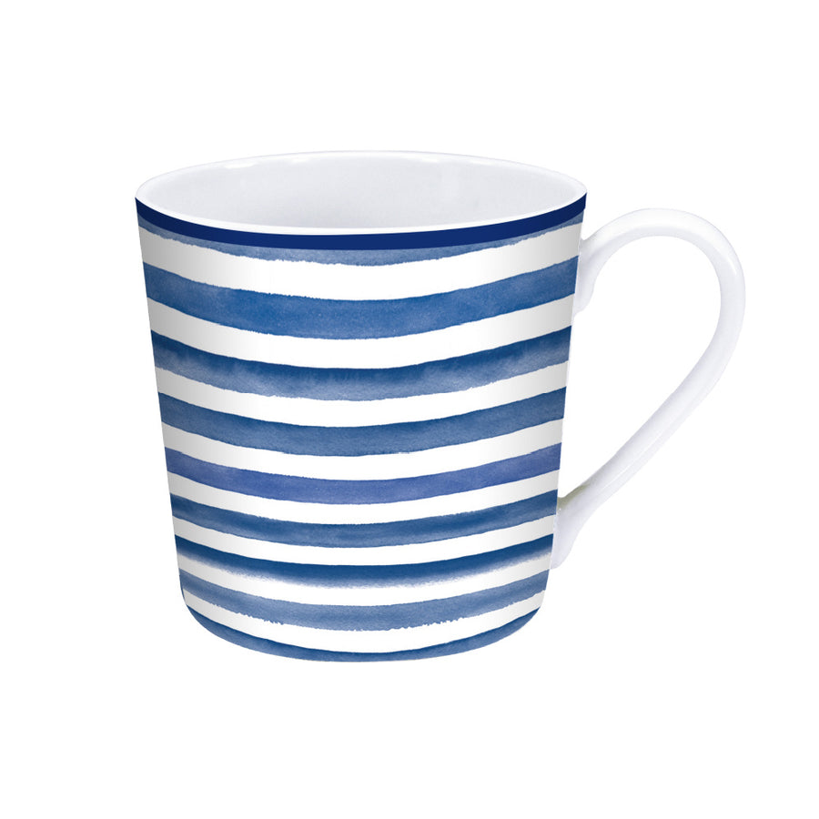 mug, nordic blue, stripes