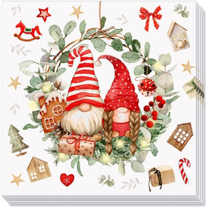 napkin `gnome wreath'