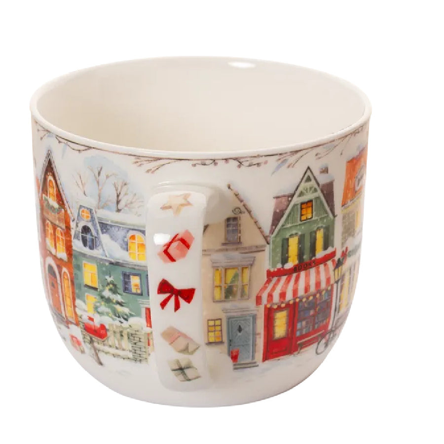 jumbo mug, winter town