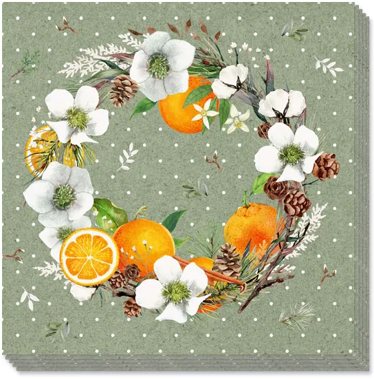 napkin `orange blossom'