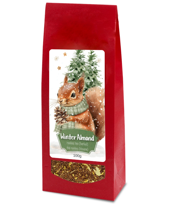 winter almond, 100g | cute squirrels