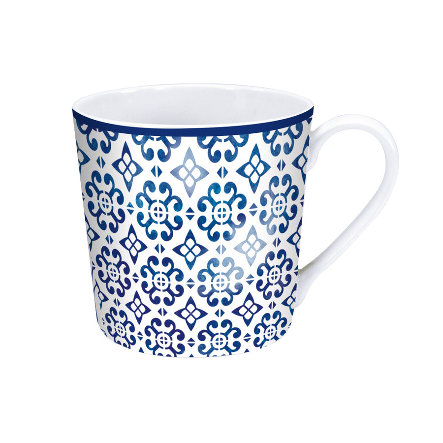 mug, nordic blue, tiles