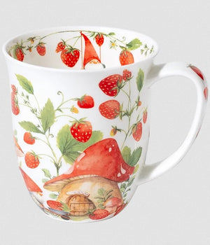 big mug, strawberry gnomes