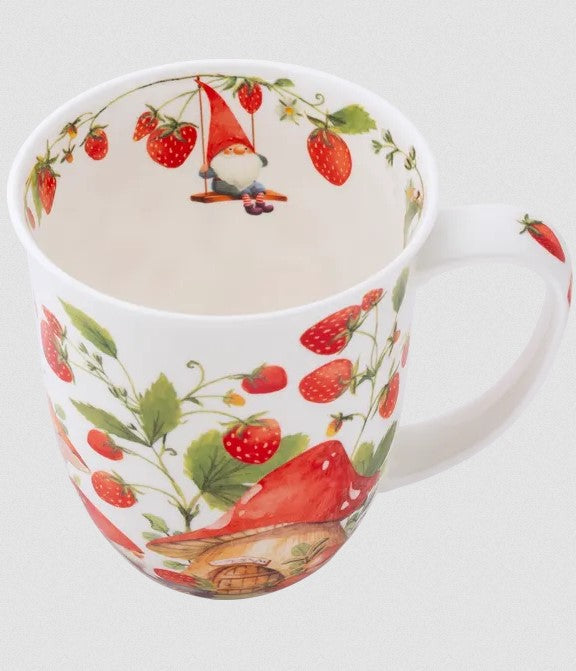 big mug, strawberry gnomes