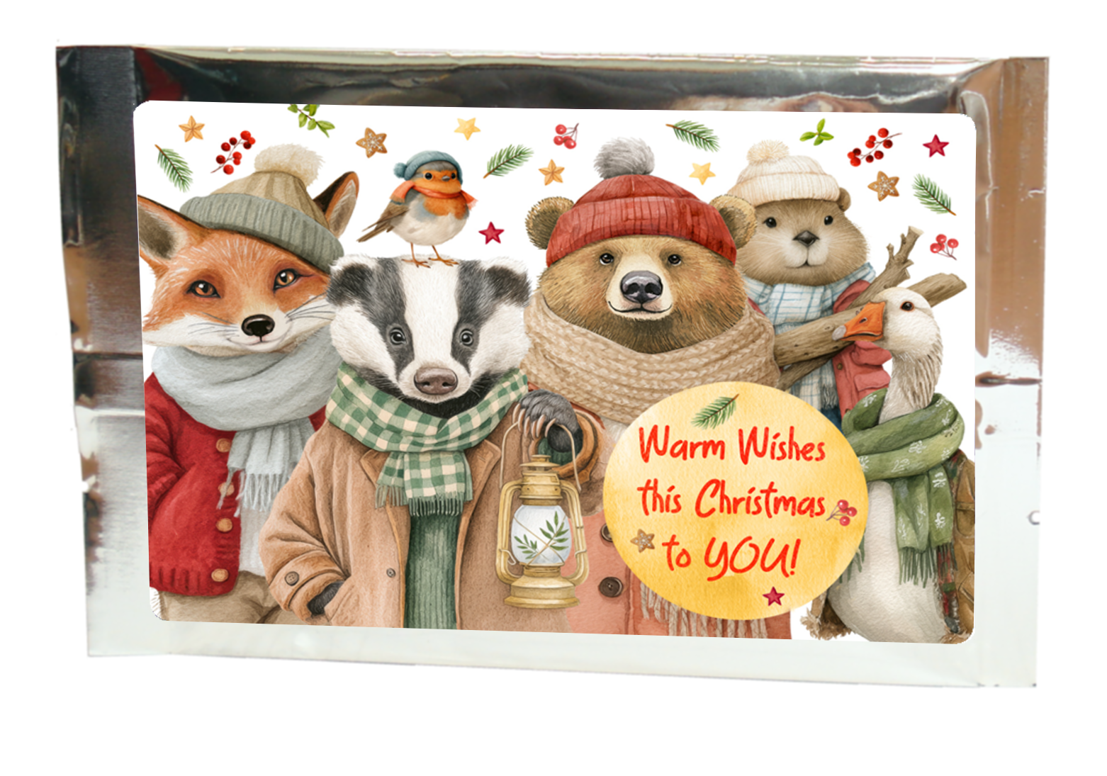 cozy buddies  | warm wishes this christmas to you